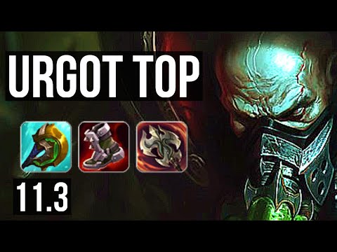 URGOT vs POPPY (TOP) (DEFEAT) | Rank 1 Urgot, Legendary | BR Challenger | v11.3