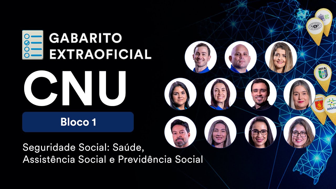 Gabarito Extraoficial CNU-Bloco 1 -Seguridade Social: Saúde, Assistência Social e Previdência Social