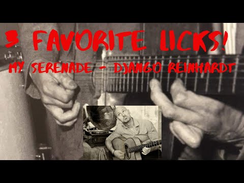 My 3 favorite licks! "My Serenade" by Django Reinhardt - Dario Napoli