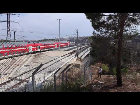 Israel train exiting tunnel at "high speed"