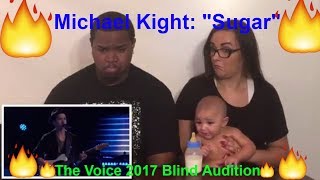 The Voice 2017 Blind Audition - Michael Kight: "Sugar" (REACTION)