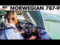 Piloting NORWEGIAN Boeing 787 Into Oakland Cockpit Views
