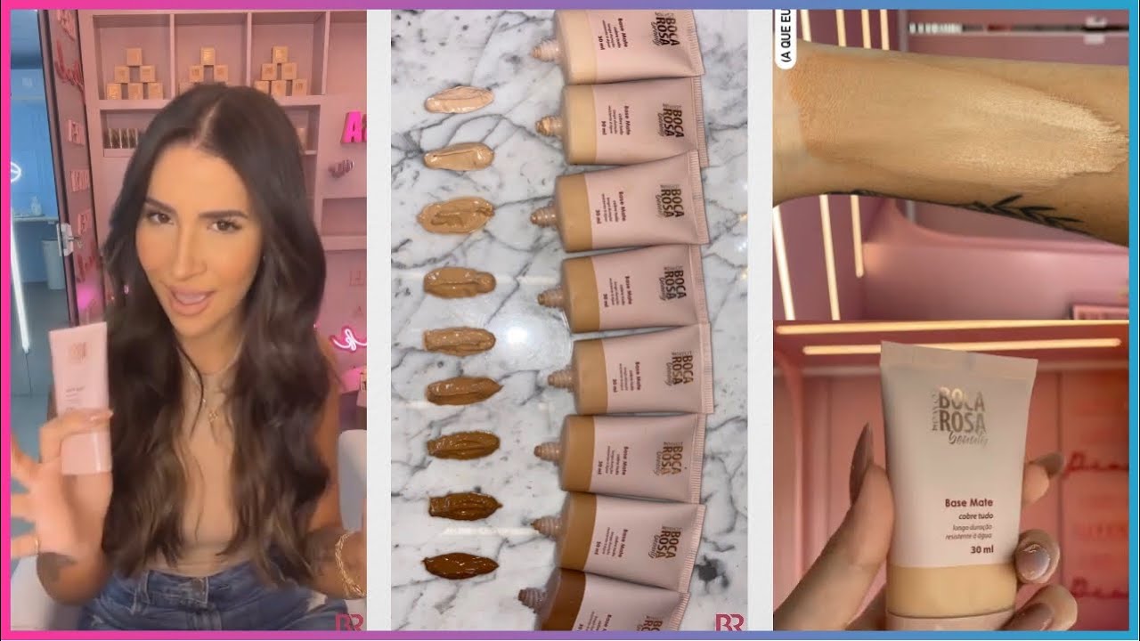 COMO ESCOLHER A COR DA BASE - NOVA BASE BOCA ROSA