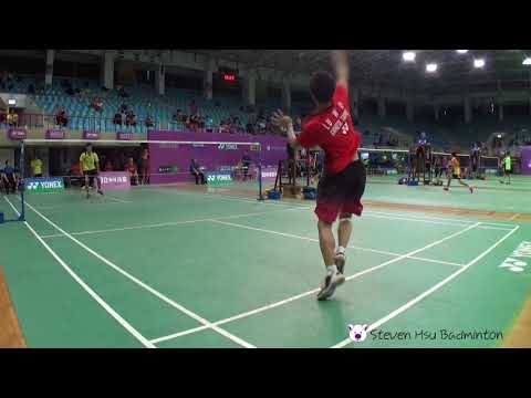20180512全國羽球團體賽高男第五點盧煒璿(土銀能仁A)V林奕銘(治平高中A )2-2