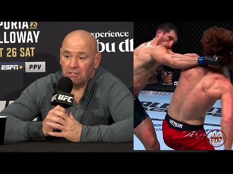 Dana White Reacts to Shara Magomedov double spinning back fist KO at UFC 308