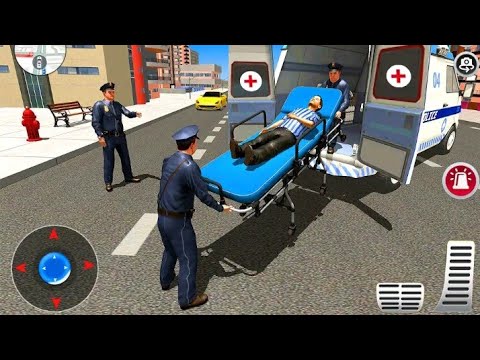 Police Ambulance Rescue Driving 911 Emergency