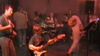 8 year old plays guitar with band