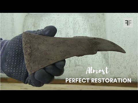 Restoration Of Antique And Very Rusty Fireman Axe