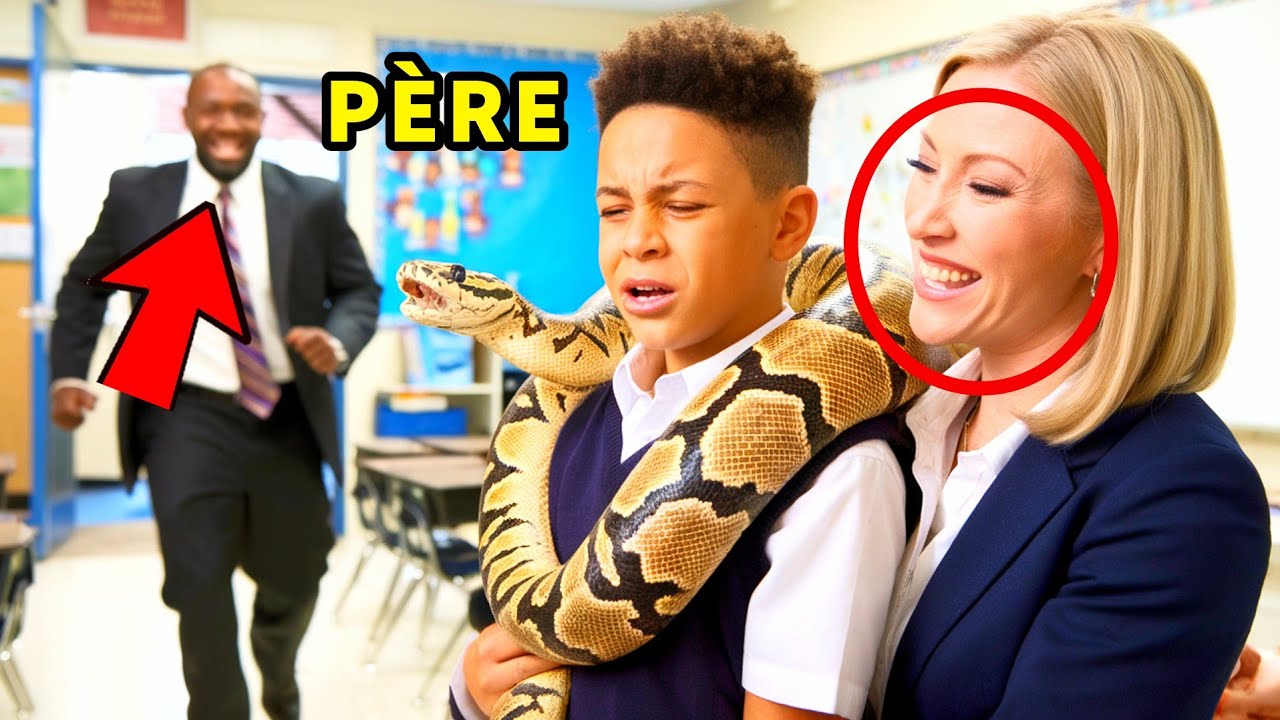 PROF JETTE UN SERPENT SUR UN ÉLÈVE NOIR… DÉCOUVRE LE PÈRE ET SUPPLIE!
