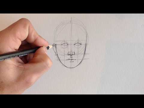 How to Draw a Face Quickly - Lesson 1 (English Sub)