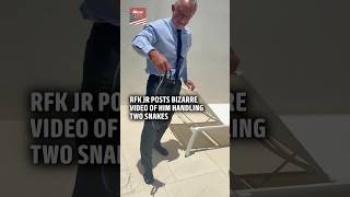 RFK Jr posts wild clip of him picking up two snakes