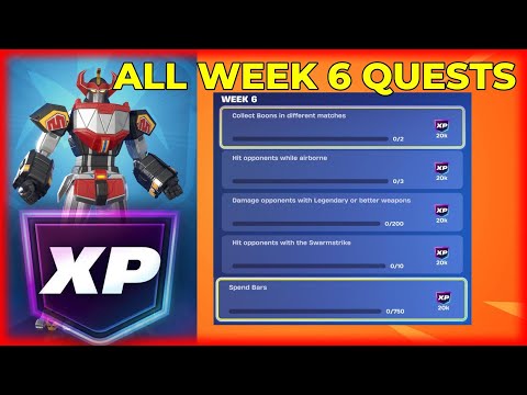 How to EASILY complete Week 6 Weekly Quests - ALL Stages! #fortnite