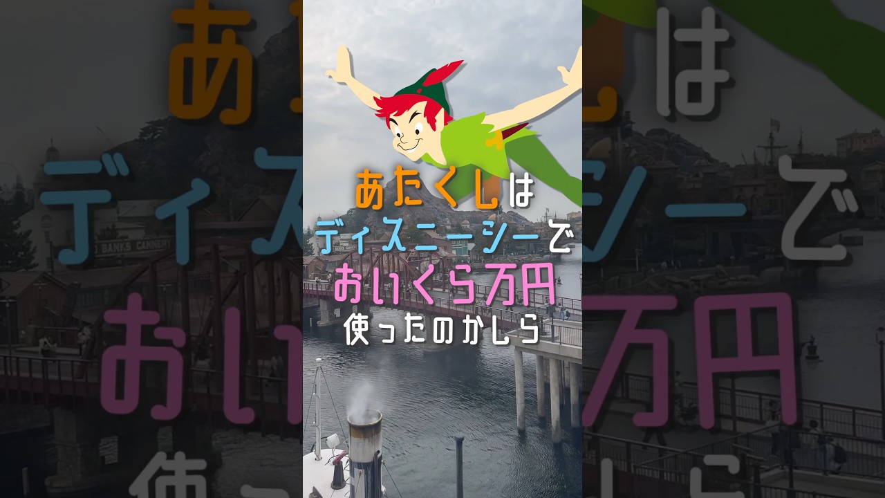 あたくしはディズニーシーでおいくら万円使ったのかしら　#disney #ディズニー #ディズニーシー #お金