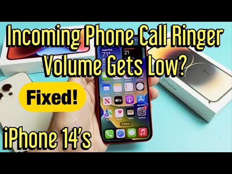 iPhone 14's: Incoming Call Ring Volume Gets Lower? FIXED!