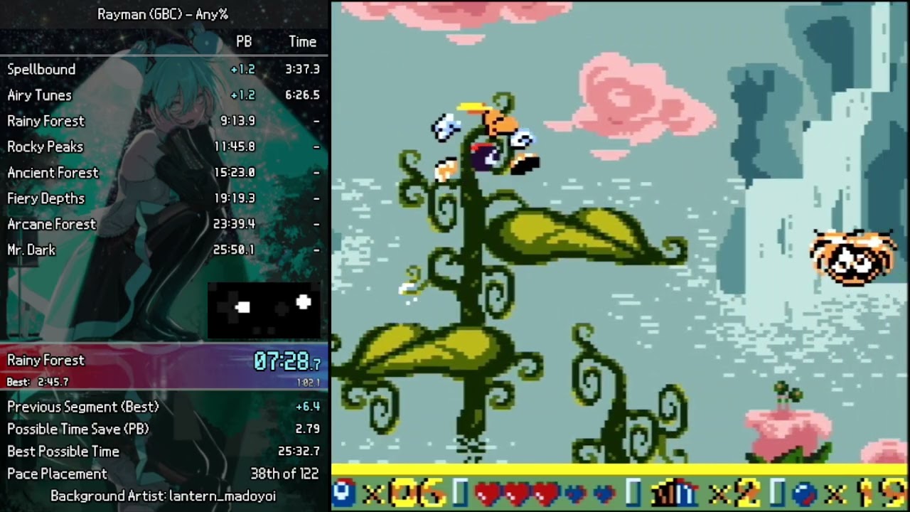 Rayman (GBC) Any% Speedrun in 25:39