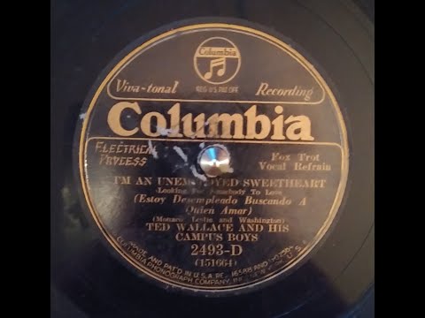 TED WALLACE AND HIS CAMPUS BOYS – I’M AN UNEMPLOYED SWEETHEART – Columbia 2493-D