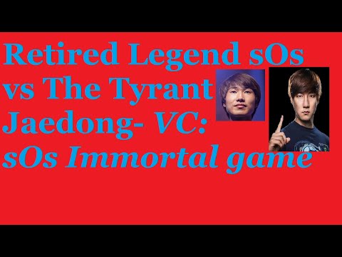 sOs RETIRES: sOs vs Jaedong the Tyrant- Immortal game of a Protoss legend #VC #VenomousClassic #SC2