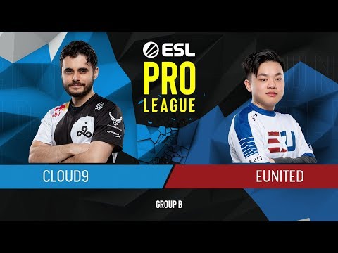 CS:GO - eUnited vs. Cloud9 [Dust2] Map 3 - Group B - ESL Pro League Season 9 Americas