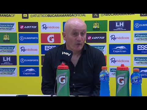 Rueda de prensa de Santa Fe tras su partido con Bucaramanga