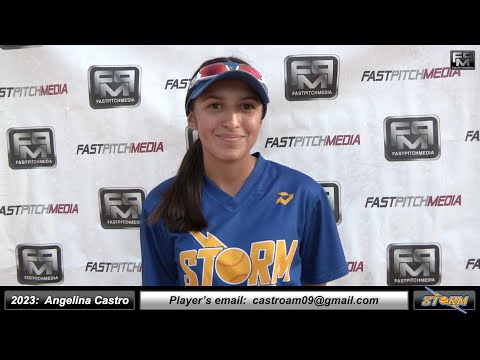 2023 Angelina Marie Castro Second Base And Outfielder Softball Skills Video - California Storm
