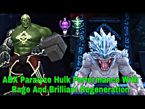 ABX Paralyze Hulk Rage And Brilliant Regeneration Performance Showcase  - Marvel Future Fight