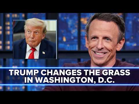 トランプ氏、ワシントンD.C.周辺の芝生を変えたと発言 (Trump Says He Changed the Grass Growing Around Washington, D.C.)