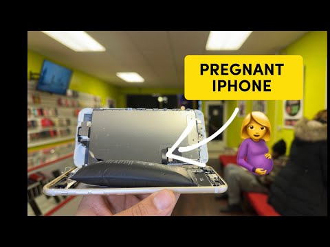 This iPhone was about to blow up 💥She came in right time to repair before exploded😱 #apple #iphone