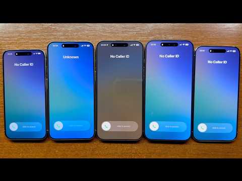 iPhone 15 Pro vs 15 Pro Max vs 16 Pro Max vs 17 Pro Max vs iPhone Air No Caller ID Incoming Call