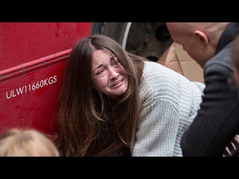 EastEnders - Stacey Fowler Discovers Martin Fowler Is Trapped Under A Bus (24th January 2017)