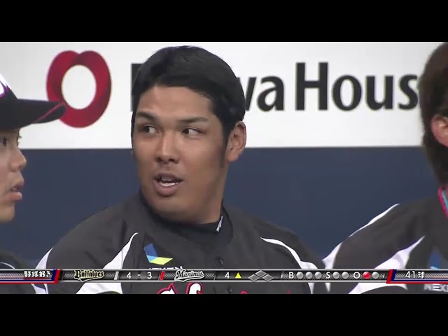 【4回表】「アジャ」猛アピール!! マリーンズ・井上が3ランホームラン 2016/3/3 Bs-M