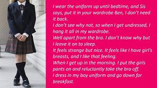 Bribed, to wear schoolgirl's uniform | Tg Tf KING
