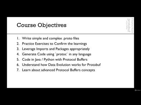 Complete Introduction to Protocol Buffers 3 : Course Structure