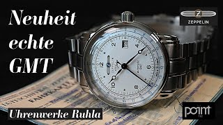 "100 Jahre Zeppelin" mit echter GMT-Funktion (Citizen Miyota Kal. 9075)