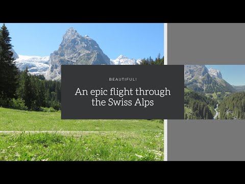 Epic flight through the Alps