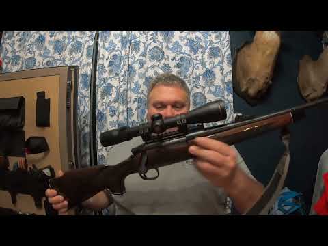 Doing a review at the range on Remington Model 700 calibered  in 243
