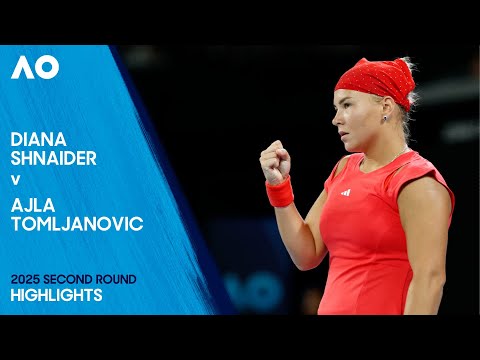 Diana Shnaider v Ajla Tomljanovic Highlights | Australian Open 2025 Second Round