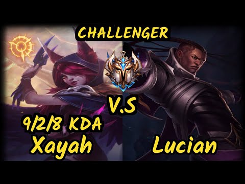 SPY.V Freeze (XAYAH) vs LUCIAN - 9/2/8 KDA BOTTOM ADC CHALLENGER GAMEPLAY - EUW v9.7