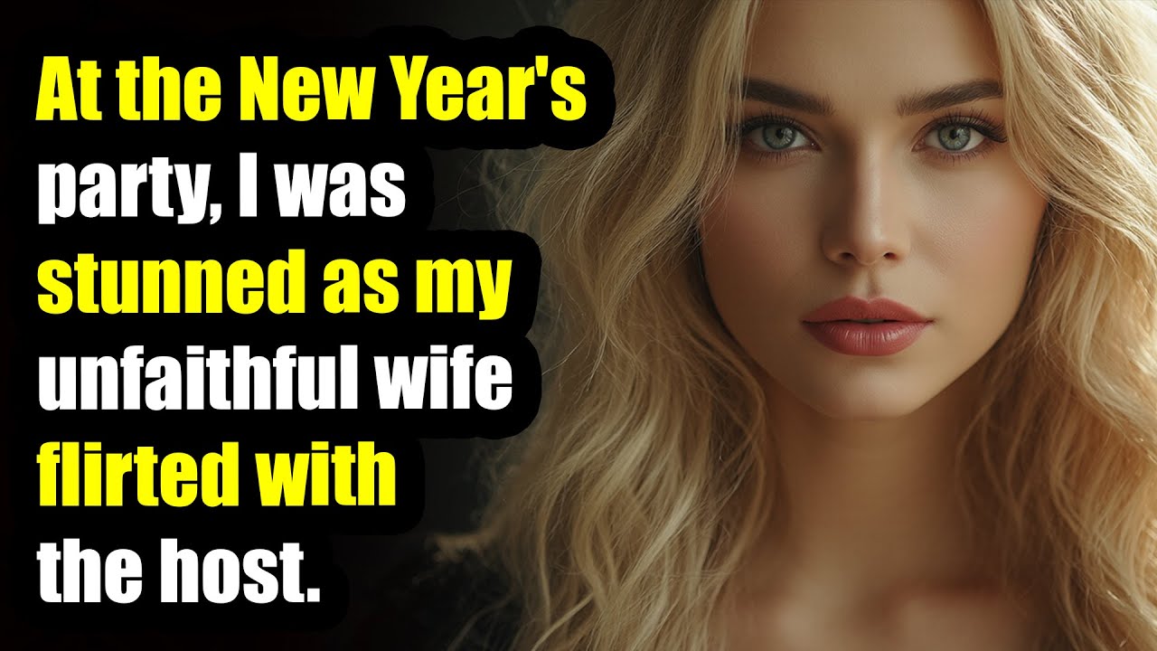At the New Year's party, I was stunned as my unfaithful wife flirted with the host.