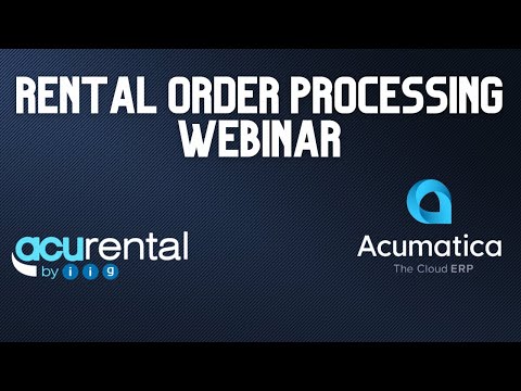 Acumatica Rental Enhancement