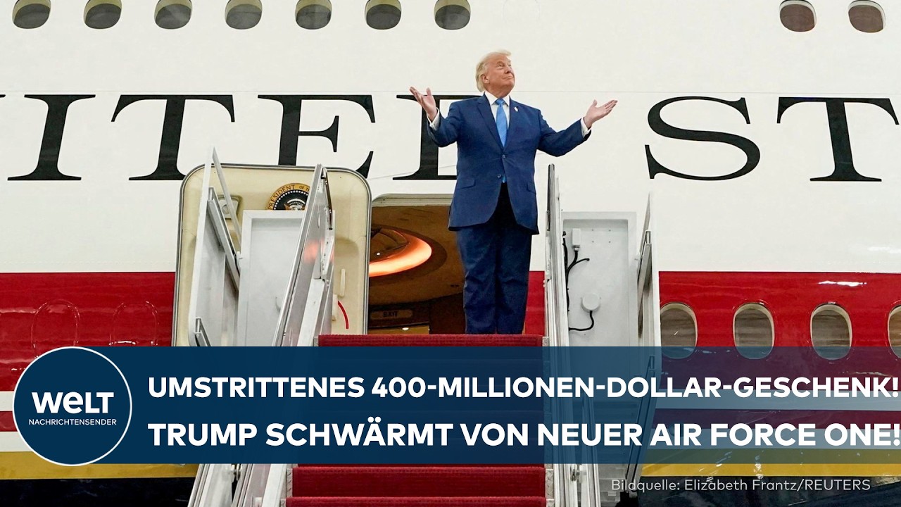 USA: Umstrittenes 400-Millionen-Dollar-Geschenk! Trump schwärmt von neuer Air Force One