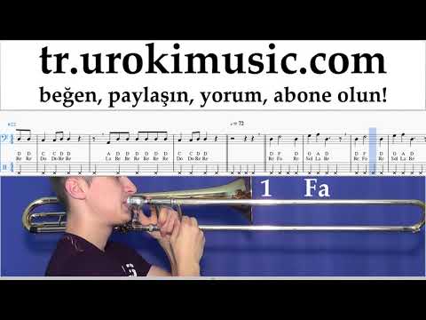 Trombon dersleri Nicky Jam ft. Will Smith - Live It Up Notalar Eğitim um-ih723