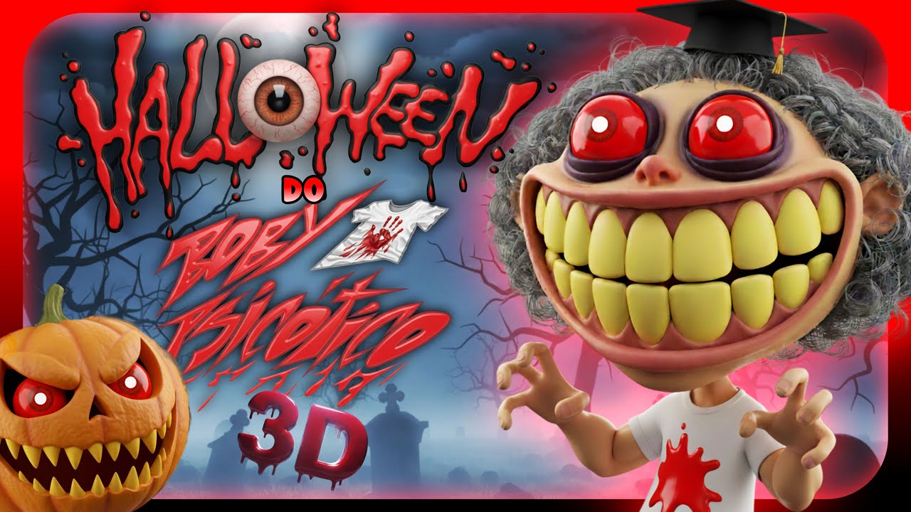 👻🤣  O HALLOWEEN DO BOBY PSICÓTICO 3D | Remake Insano do Clássico de 2004! #Piologo #Animação3D