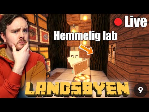Jeg har en hemmelig Lab jeg vil vise dere -  Landsbyen SMP  🔴Live