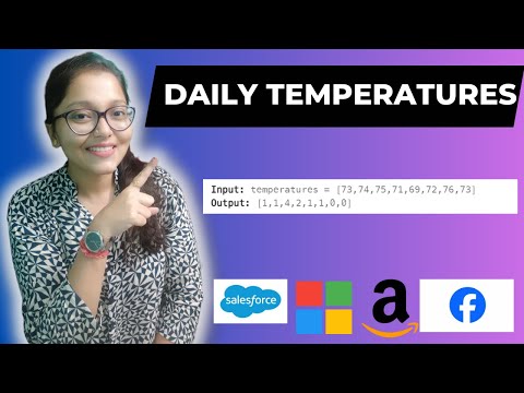 Daily Temperatures | Stacks in Java  Leetcode Medium | FACEBOOK, AMAZON, MICROSOFT, UBER, SALESFORCE