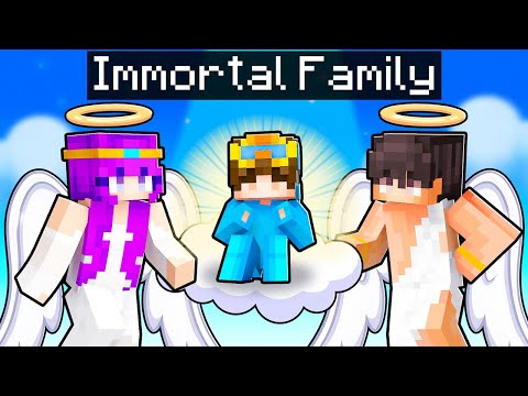Adopted by an IMMORTAL FAMILY In Minecraft!