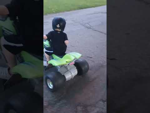 20volt power wheels my son doing some donuts!!