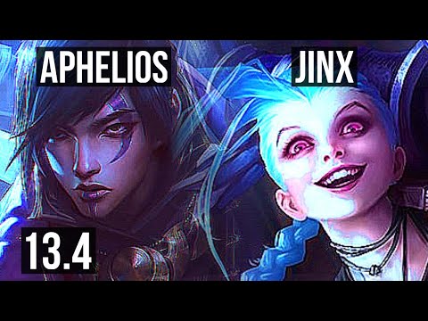 APHELIOS & Ashe vs JINX & Blitzcrank (ADC) | 4/0/4, 500+ games | KR Master | 13.4