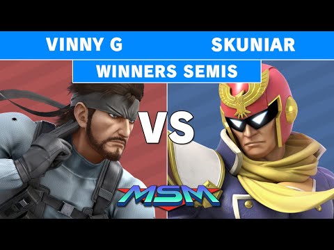 MSM Online 31 - Vinny G (Snake) Vs. Skuniar (Captain Falcon) Winners Semis - Smash Ultimate