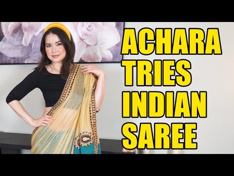 Happy Diwali! | Achara Tries Indian Saree | Vlog #5