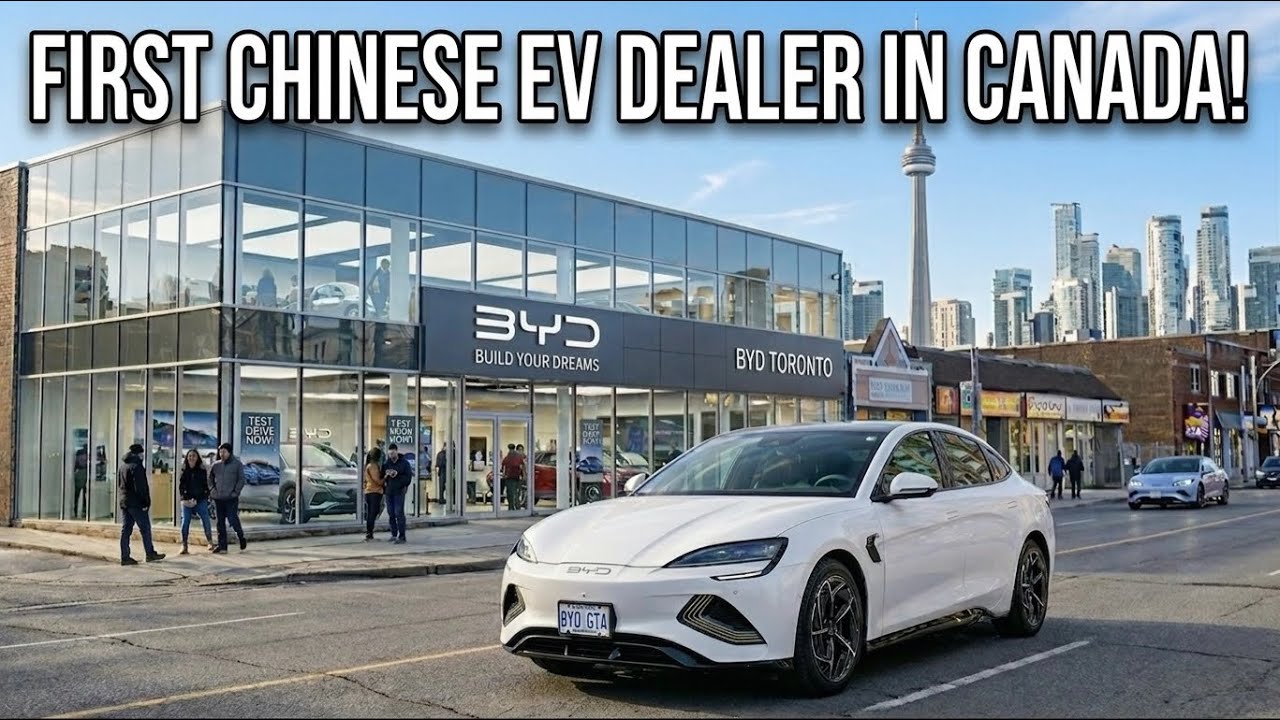 BYD electric vehicle dealership expansion plan for Canada, targeting up to 20 locations in year one starting in the Greater Toronto Area